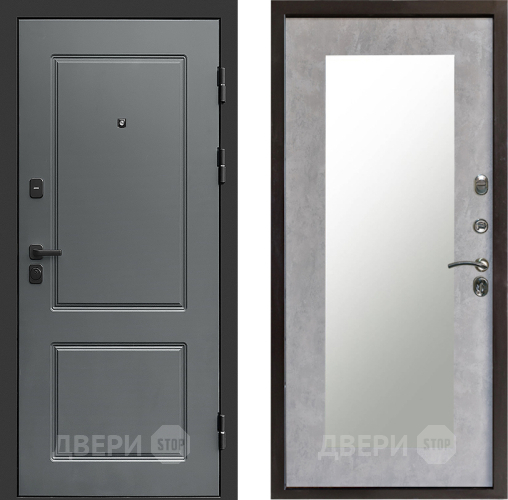 Дверь Престиж Verona Зеркло Пастораль Бетон светлый в Зарайске