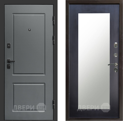 Входная металлическая Дверь Престиж Verona Зеркло Пастораль Венге в Зарайске