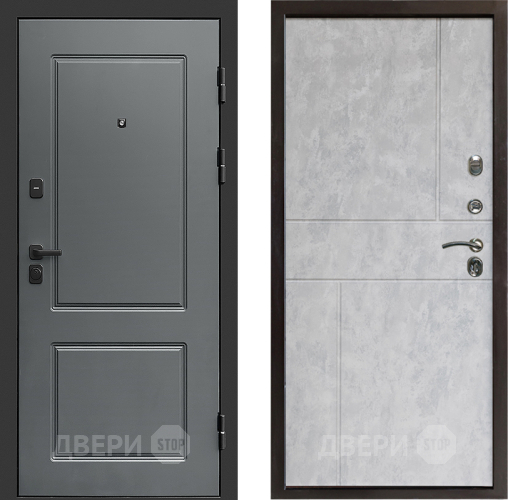 Входная металлическая Дверь Престиж Verona Горизонт Бетон светлый в Зарайске