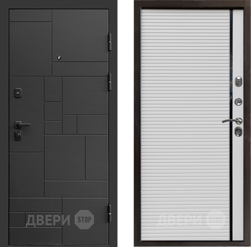 Входная металлическая Дверь Престиж Kvadro Porte Белый в Зарайске