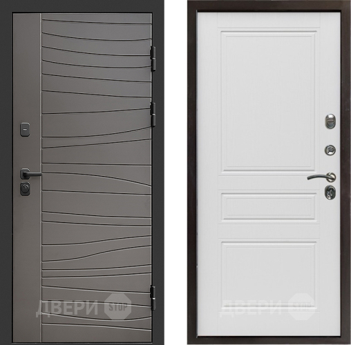 Входная металлическая Дверь Престиж Siciliya Классика Лиственница белая в Зарайске