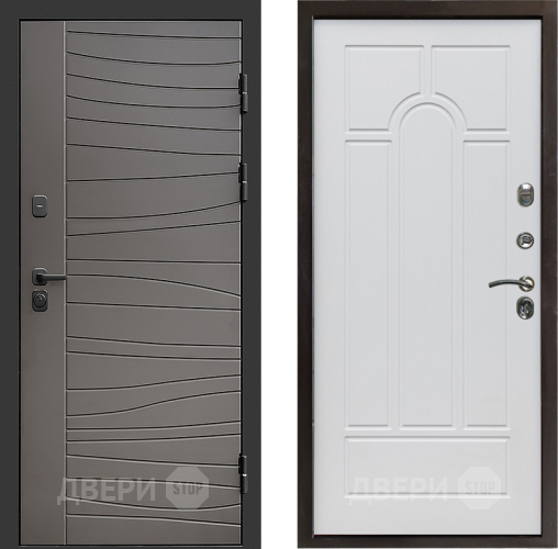 Входная металлическая Дверь Престиж Siciliya Арка Белое дерево в Зарайске