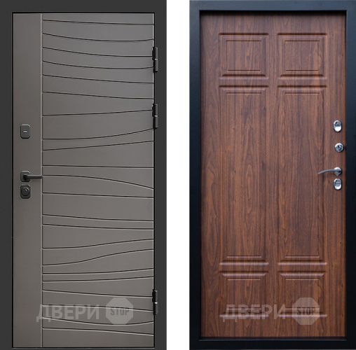 Входная металлическая Дверь Престиж Siciliya Премиум Орех темный в Зарайске
