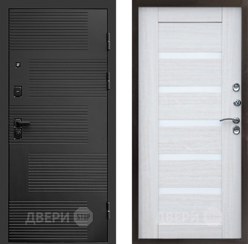 Входная металлическая Дверь Престиж Favorit Царга Лиственница белая в Зарайске