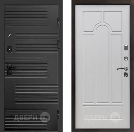 Входная металлическая Дверь Престиж Favorit Арка Лиственница белая в Зарайске