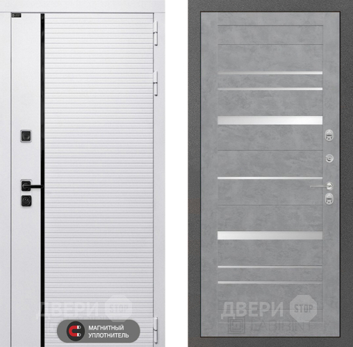 Входная металлическая Дверь Лабиринт (LABIRINT) Royal 20 Бетон светлый в Зарайске