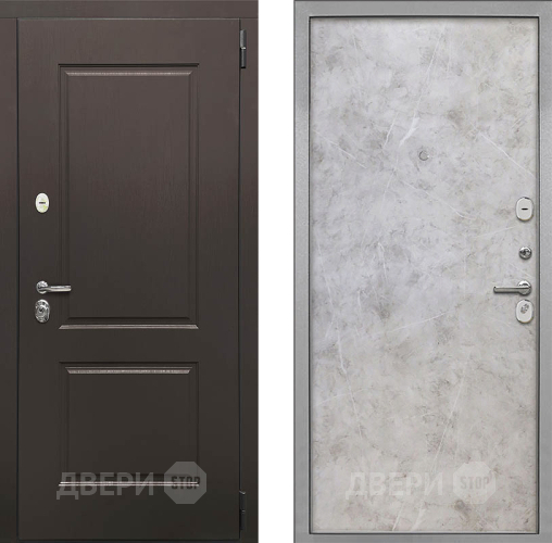 Входная металлическая Дверь Интекрон (INTECRON) Кампо Гладкая Мрамор светлый в Зарайске