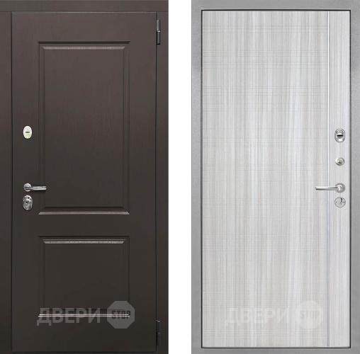 Входная металлическая Дверь Интекрон (INTECRON) Кампо В-07 с молдингом Сандал белый в Зарайске