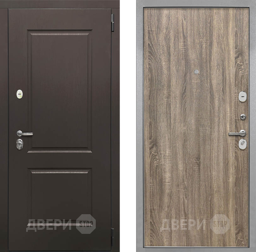 Входная металлическая Дверь Интекрон (INTECRON) Кампо Гладкая Дуб турин в Зарайске