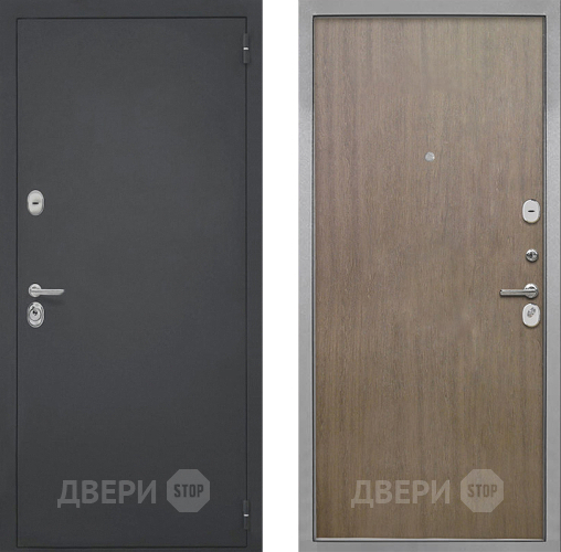 Входная металлическая Дверь Интекрон (INTECRON) Гектор Гладкая шпон Венге коричневый в Зарайске