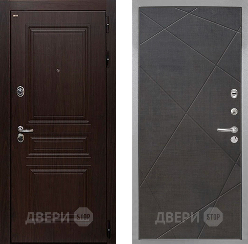 Входная металлическая Дверь Интекрон (INTECRON) Брайтон Тиковое Дерево Лучи-М Венге распил кофе в Зарайске