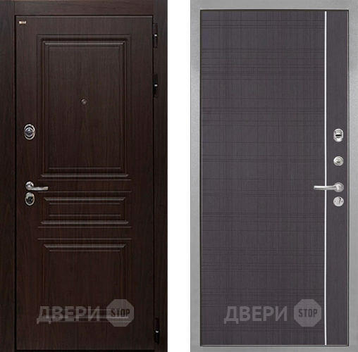 Входная металлическая Дверь Интекрон (INTECRON) Брайтон Тиковое Дерево В-07 с молдингом Венге в Зарайске