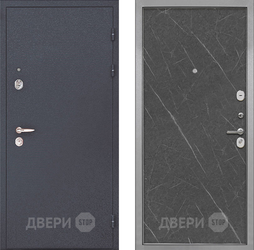 Входная металлическая Дверь Интекрон (INTECRON) Колизей Гладкая Гранит лава оникс в Зарайске