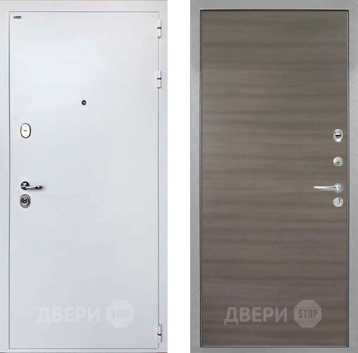 Входная металлическая Дверь Интекрон (INTECRON) Колизей White Гладкая Дуб тоскано поперечный в Зарайске