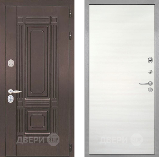 Входная металлическая Дверь Интекрон (INTECRON) Италия Гладкая Дуб сильвер поперечный в Зарайске