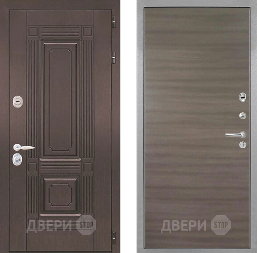 Входная металлическая Дверь Интекрон (INTECRON) Италия Гладкая Дуб тоскано поперечный в Зарайске