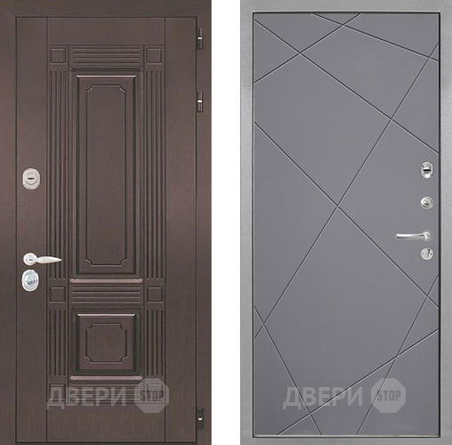 Входная металлическая Дверь Интекрон (INTECRON) Италия Лучи-М Графит софт в Зарайске