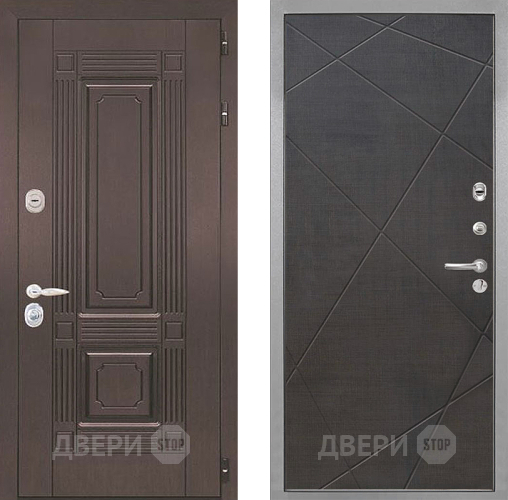 Входная металлическая Дверь Интекрон (INTECRON) Италия Лучи-М Венге распил кофе в Зарайске