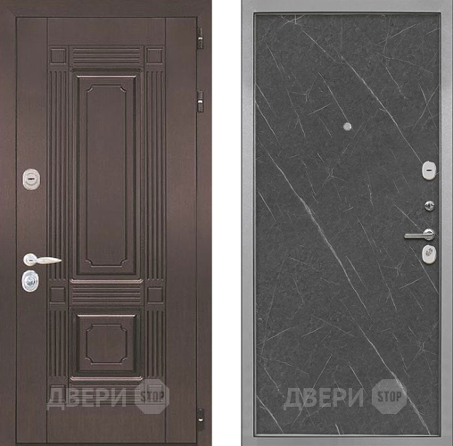 Входная металлическая Дверь Интекрон (INTECRON) Италия Гладкая Гранит лава оникс в Зарайске