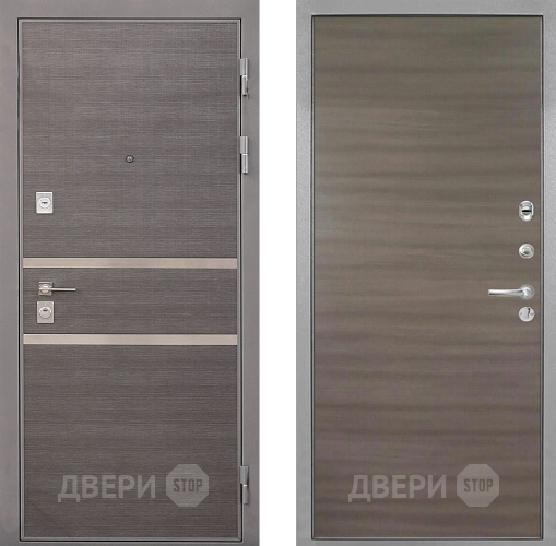 Входная металлическая Дверь Интекрон (INTECRON) Неаполь Гладкая Дуб тоскано поперечный в Зарайске