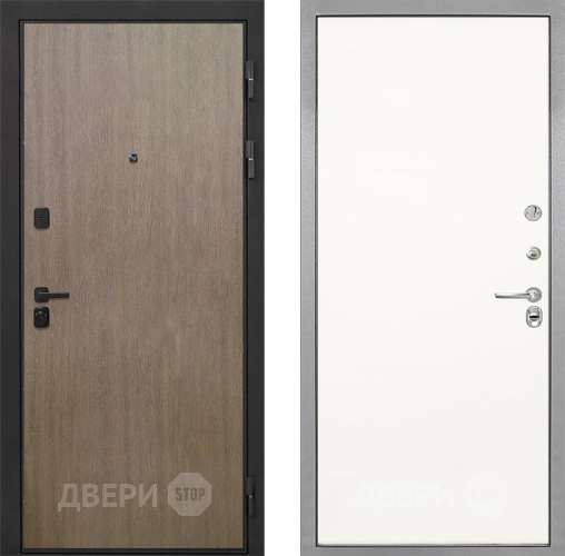 Входная металлическая Дверь Интекрон (INTECRON) Профит Black Венге Коричневый Гладкая Слоновая кость в Зарайске