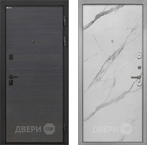 Дверь Интекрон (INTECRON) Профит Black Эковенге Гладкая Мрамор натуральный арктик в Зарайске
