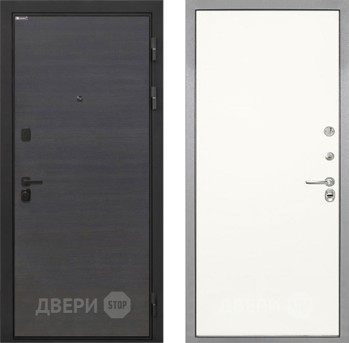 Входная металлическая Дверь Интекрон (INTECRON) Профит Black Эковенге Гладкая Слоновая кость в Зарайске