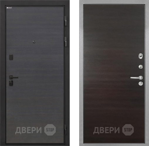 Дверь Интекрон (INTECRON) Профит Black Эковенге Гладкая Эковенге поперечный в Зарайске