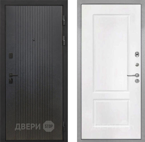 Входная металлическая Дверь Интекрон (INTECRON) Профит Black ФЛ-295 КВ-2 Белый матовый в Зарайске