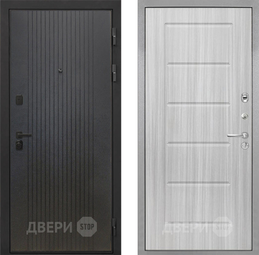 Входная металлическая Дверь Интекрон (INTECRON) Профит Black ФЛ-295 ФЛ-39 Сандал белый в Зарайске