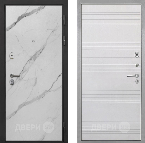 Дверь Интекрон (INTECRON) Гектор Мрамор Арктик ФЛ-316 Белый ясень в Зарайске