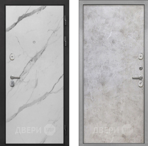 Входная металлическая Дверь Интекрон (INTECRON) Гектор Мрамор Арктик Гладкая Мрамор светлый в Зарайске