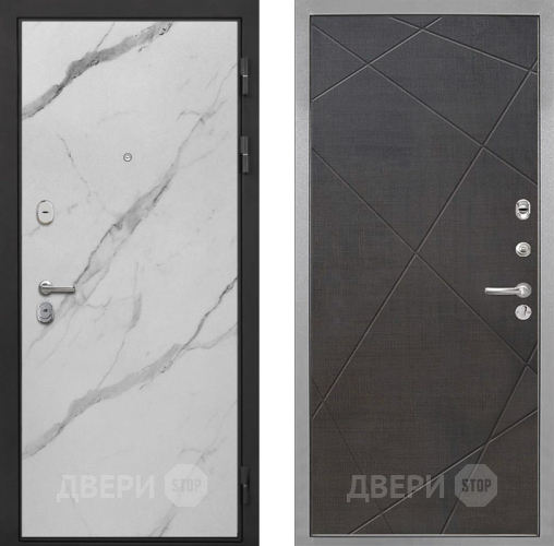 Входная металлическая Дверь Интекрон (INTECRON) Гектор Мрамор Арктик Лучи-М Венге распил кофе в Зарайске