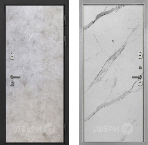 Входная металлическая Дверь Интекрон (INTECRON) Гектор Мрамор Светлый Гладкая Мрамор натуральный арктик в Зарайске