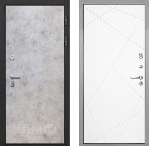 Дверь Интекрон (INTECRON) Гектор Мрамор Светлый Лучи-М Софт милк в Зарайске