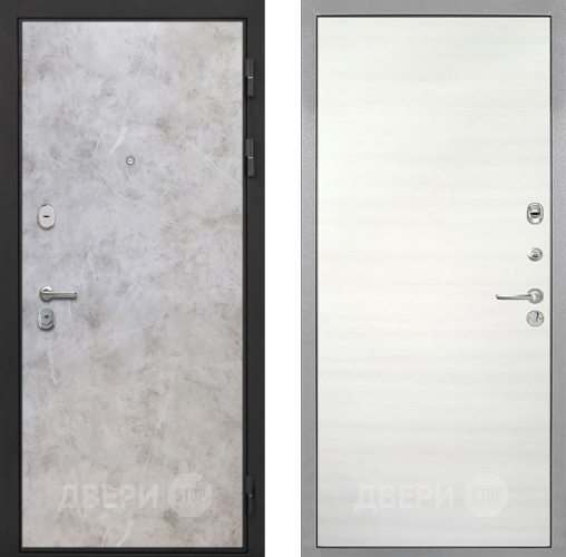 Входная металлическая Дверь Интекрон (INTECRON) Гектор Мрамор Светлый Гладкая Дуб сильвер поперечный в Зарайске