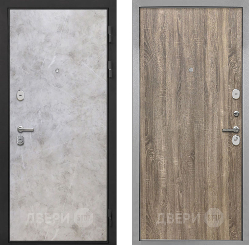 Дверь Интекрон (INTECRON) Гектор Мрамор Светлый Гладкая Дуб турин в Зарайске