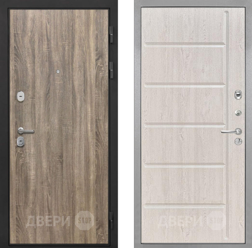 Входная металлическая Дверь Интекрон (INTECRON) Гектор Дуб Турин ФЛ-102 Сосна белая в Зарайске