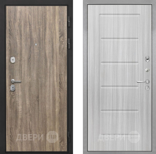 Входная металлическая Дверь Интекрон (INTECRON) Гектор Дуб Турин ФЛ-39 Сандал белый в Зарайске