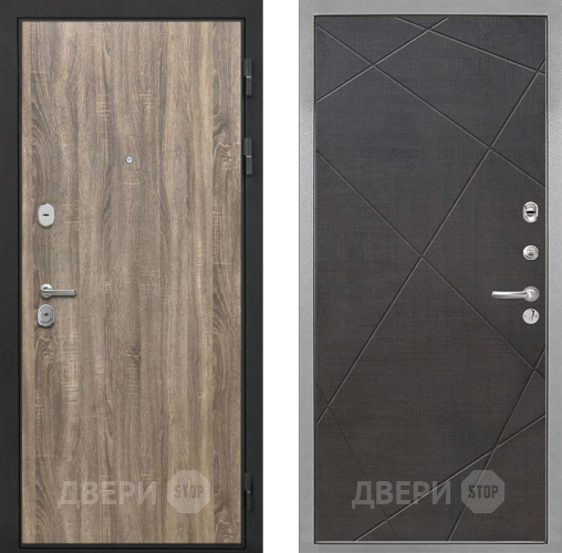 Входная металлическая Дверь Интекрон (INTECRON) Гектор Дуб Турин Лучи-М Венге распил кофе в Зарайске