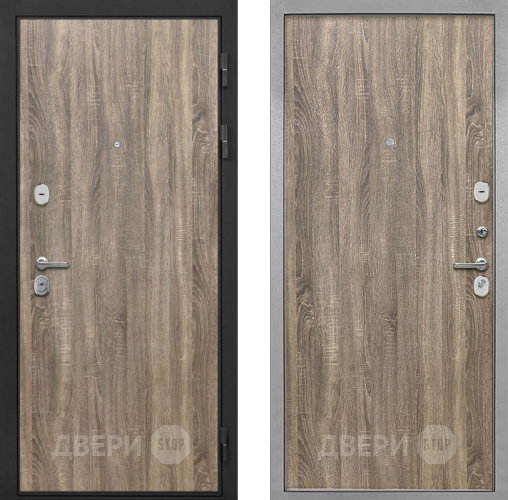 Входная металлическая Дверь Интекрон (INTECRON) Гектор Дуб Турин Гладкая Дуб турин в Зарайске