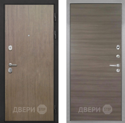 Входная металлическая Дверь Интекрон (INTECRON) Гектор Венге Коричневый Гладкая Дуб тоскано поперечный в Зарайске