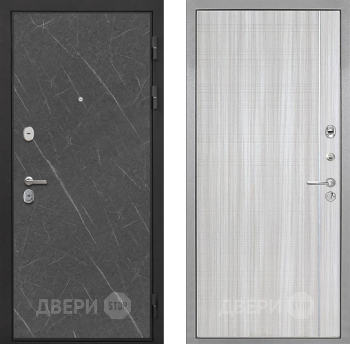 Входная металлическая Дверь Интекрон (INTECRON) Гектор Гранит Лава Оникс В-07 с молдингом Сандал белый в Зарайске