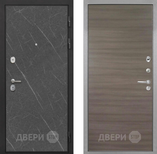 Входная металлическая Дверь Интекрон (INTECRON) Гектор Гранит Лава Оникс Гладкая Дуб тоскано поперечный в Зарайске