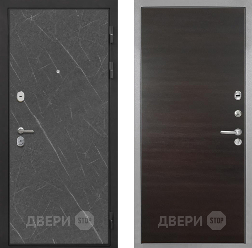 Входная металлическая Дверь Интекрон (INTECRON) Гектор Гранит Лава Оникс Гладкая Эковенге поперечный в Зарайске