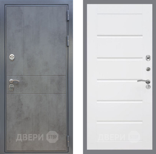 Входная металлическая Дверь Рекс (REX) ФЛ-290 Сити Белый ясень в Зарайске