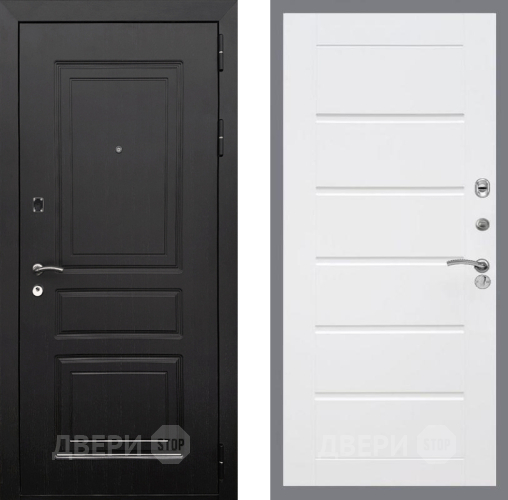 Входная металлическая Дверь Рекс (REX) 6 Венге Сити Белый ясень в Зарайске