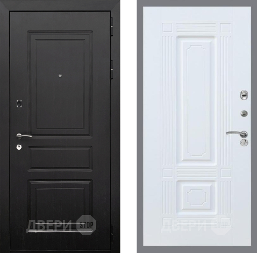 Входная металлическая Дверь Рекс (REX) 6 Венге FL-2 Силк Сноу в Зарайске