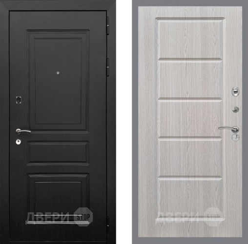 Входная металлическая Дверь Рекс (REX) 6 Венге FL-39 Беленый дуб в Зарайске