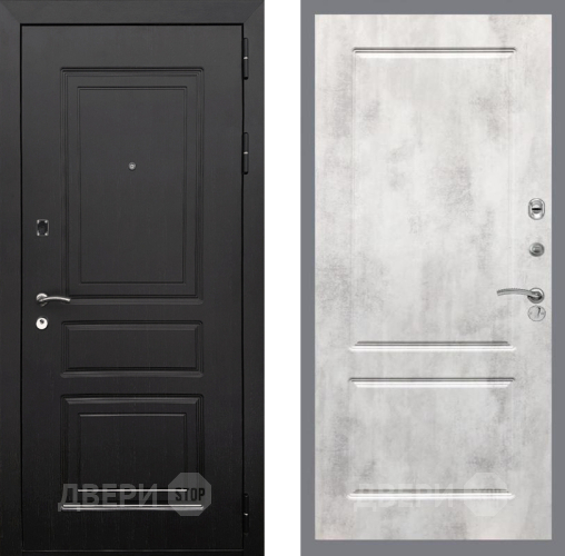 Входная металлическая Дверь Рекс (REX) 6 Венге FL-117 Бетон светлый в Зарайске